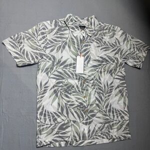 Quiksilver Waterman AQMWT03567 Men Button Down Shirt S Grey NWT AQMWT03567